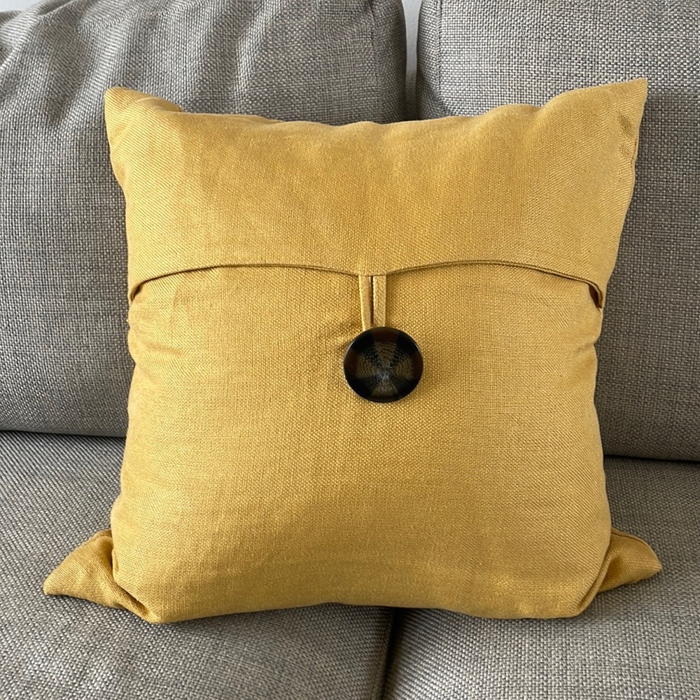 Pottery Barn Yellow Pillow Cover